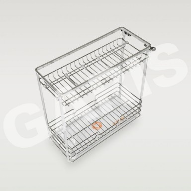 Giá gia vị, chai lọ, rổ nan dẹt, cánh kéo GK02.25E new